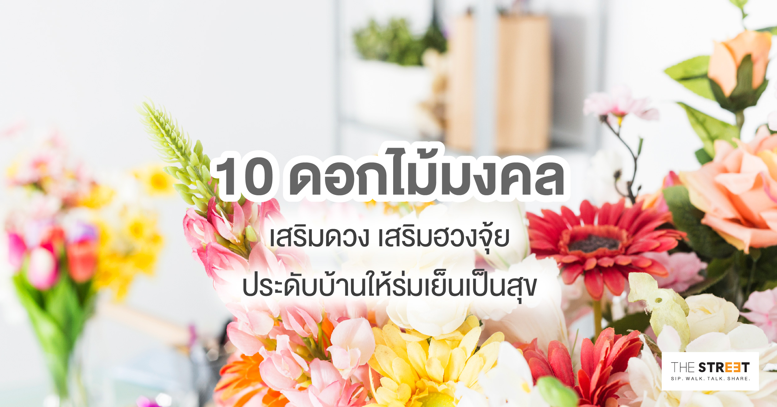 10 ดอกไม้มงคลเสริมดวง เสริมฮวงจุ้ย ประดับบ้านให้ร่มเย็นเป็นสุข